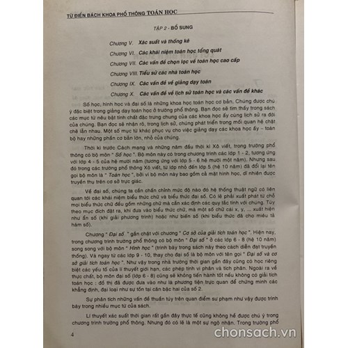 Từ điển bách khoa phổ thông Toán học 