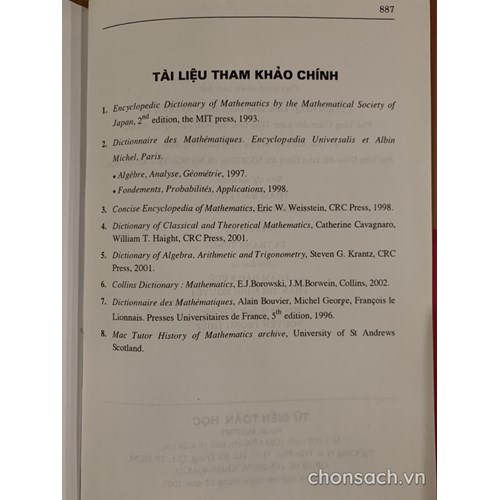 Từ điển Toán học 