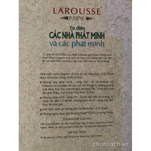 Từ điển Các nhà phát minh  và các phát minh 