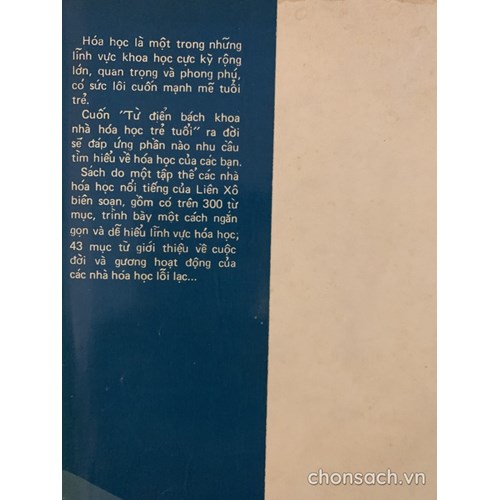 Từ điển bách khoa Nhà hoá học trẻ tuổi 