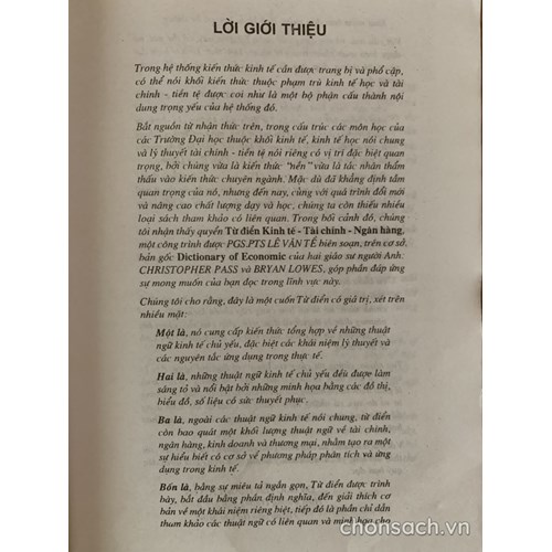 Từ điển Kinh tế- Tài chính- Ngân hàng 