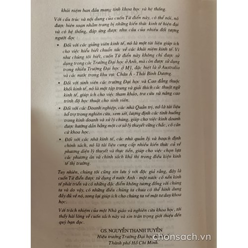 Từ điển Kinh tế- Tài chính- Ngân hàng 