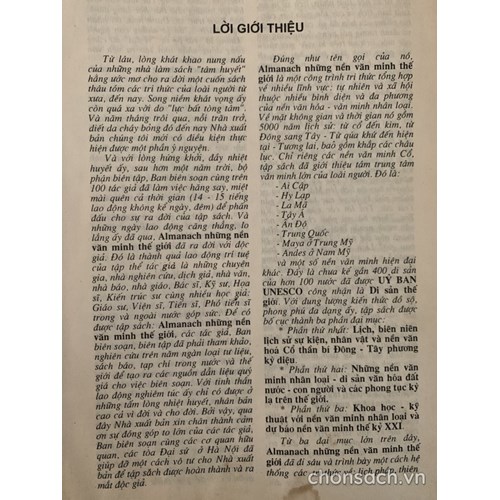 Almanach những nền văn minh thế giới 