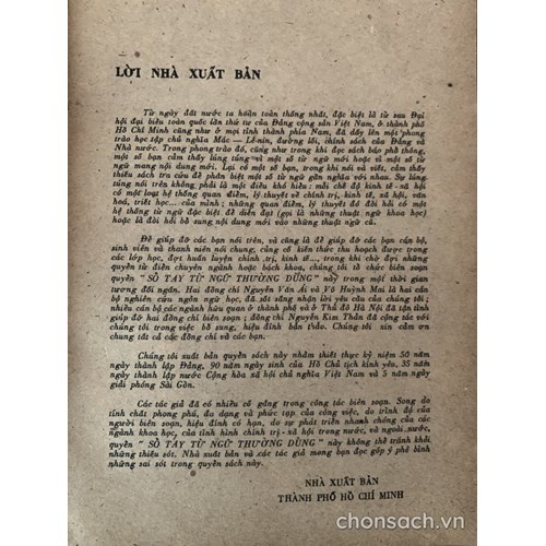 Sổ tay từ ngữ thường dùng (Chính trị-Kinh tế-Văn hoá)