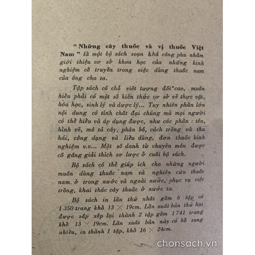 Những cây thuốc và vị thuốc Việt Nam