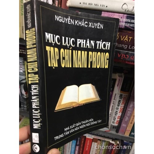 Mục lục phân tích Tạp chí Nam Phong (chờ cập nhật)