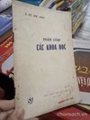 Phân loại các khoa học 