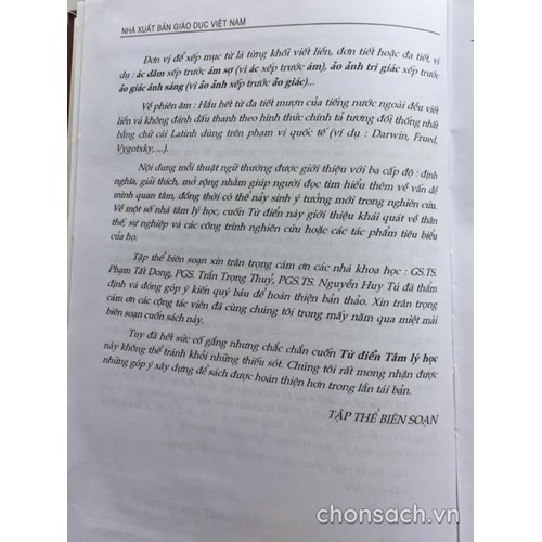 Từ điển Tâm lý học (2)