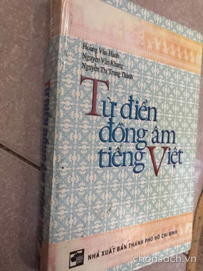Từ điển đồng âm tiếng Việt 