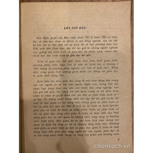 Lịch sử Giáo dục thế giới 