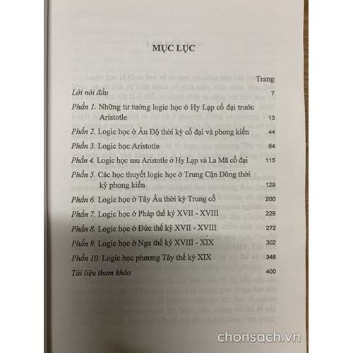 Lịch sử Logic học 