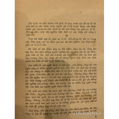 Lịch sử Sân khấu thế giới (4 tập)