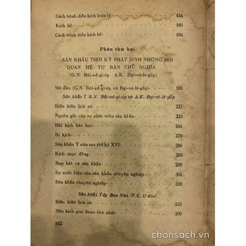 Lịch sử Sân khấu thế giới (4 tập)