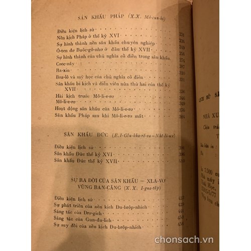 Lịch sử Sân khấu thế giới (4 tập)