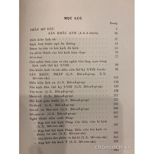 Lịch sử Sân khấu thế giới (4 tập)