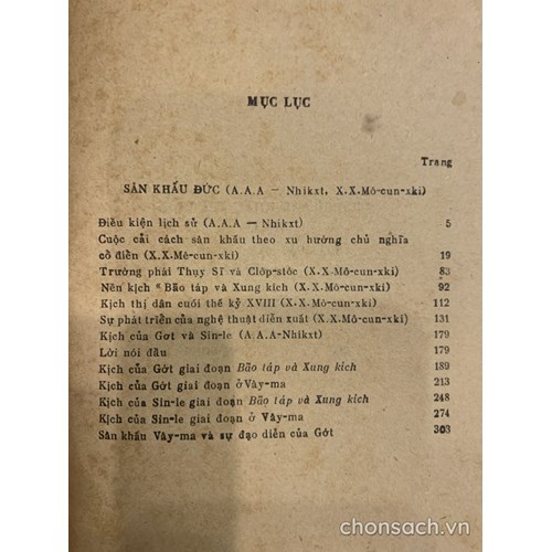 Lịch sử Sân khấu thế giới (4 tập)