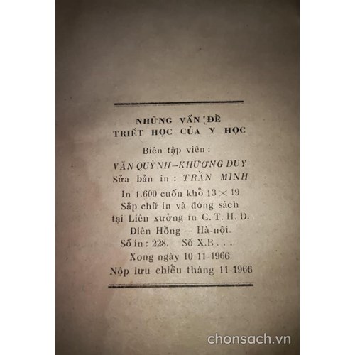 Những vấn đề triết học của y học 