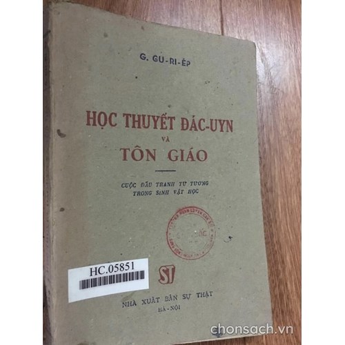 Học thuyết Đác-Uyn và tôn giáo - cuộc đấu tranh tư tưởng trong sinh vật học