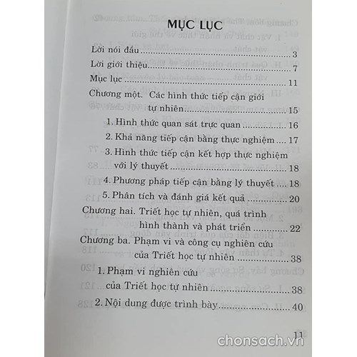Triết học tự nhiên-những phạm trù cơ bản 