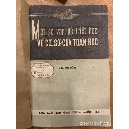 Một số vấn đề triết học về cơ sở của toán học 