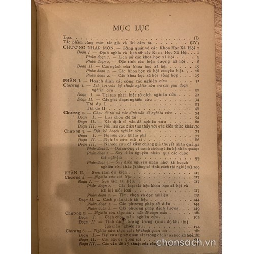 Phương pháp các khoa học xã hội 