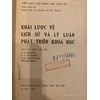 Khái lược về lịch sử và lý luận phát triển khoa học 