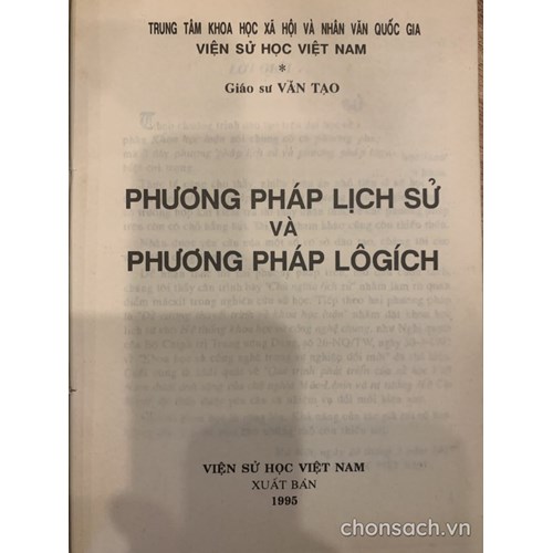 Phương pháp lịch sử và phương pháp lôgích