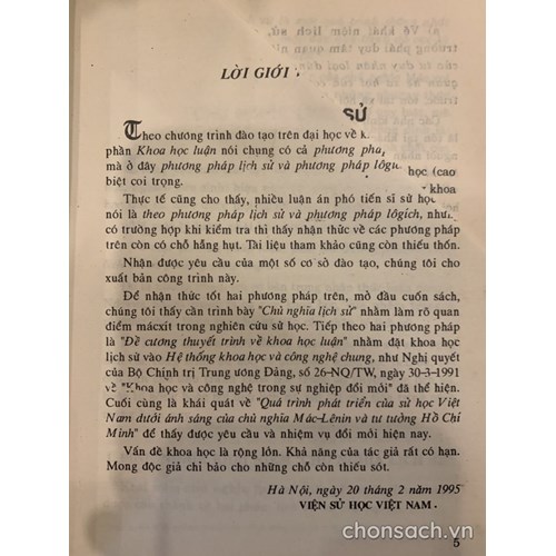Phương pháp lịch sử và phương pháp lôgích