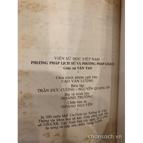 Phương pháp lịch sử và phương pháp lôgích