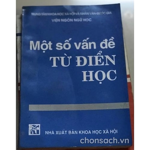 Một số vấn đề từ điển học 