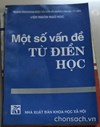 Một số vấn đề từ điển học 