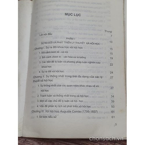 Lịch sử và lý thuyết Xã hội học 