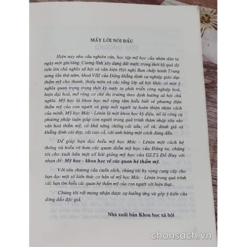 Mỹ học - Khoa học về các quan hệ thẩm mỹ 