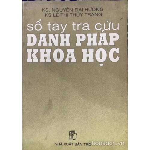 Sổ tay tra cứu danh pháp khoa học 