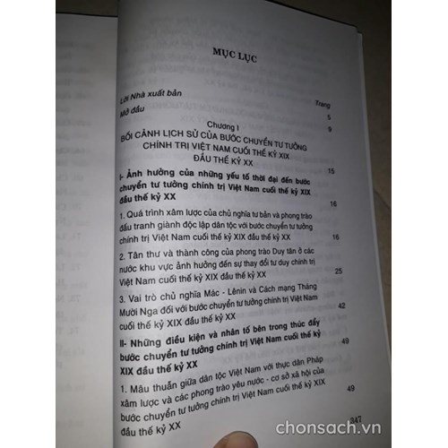 Bước chuyển tư tưởng chính trị Việt Nam cuối thế kỷ XIX đầu thế kỷ XX-Giá trị và bài học lịch sử 