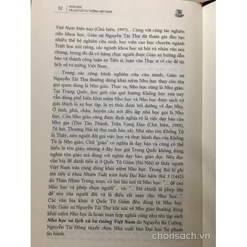 Nho học và lịch sử tư tưởng Việt Nam 