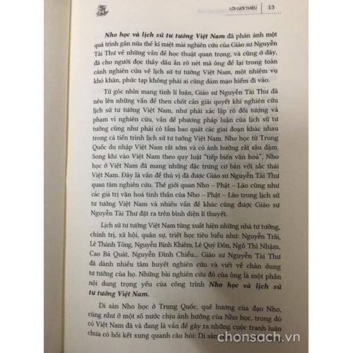 Nho học và lịch sử tư tưởng Việt Nam 