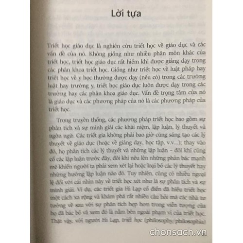 Triết học giáo dục 