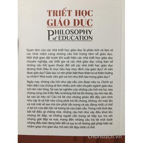 Triết học giáo dục 