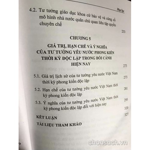 Tư tưởng yêu nước Việt Nam thời kỳ phong kiến độc lập (938-1884)