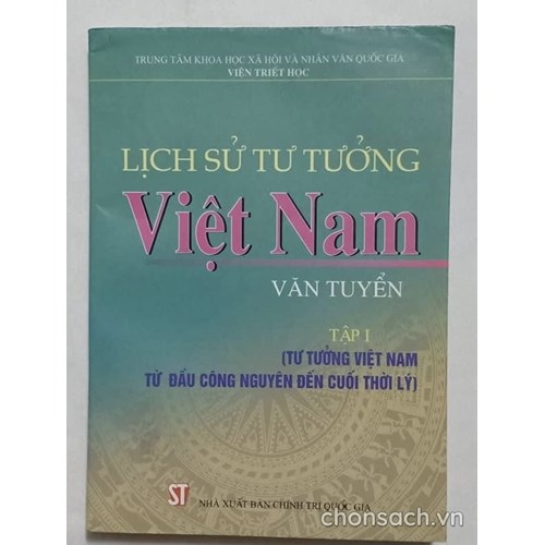 Lịch sử tư tưởng Việt Nam- Văn tuyển 
