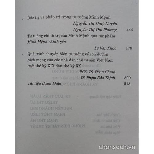 Tư tưởng Việt Nam từ thế kỷ XV đến thế kỷ XIX 