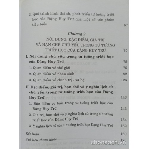 Tư tưởng triết học của Đặng Huy Trứ 