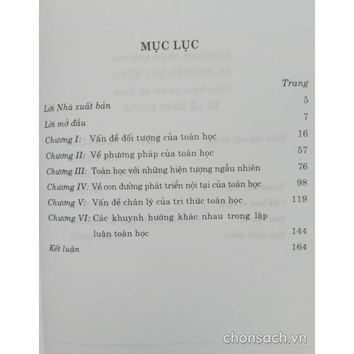 Phân tích triết học- Bản chất của tri thức toán học 