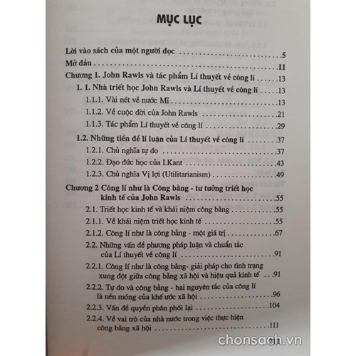 Triết học kinh tế trong “Lí thuyết về công lí “ của nhà triết học Mỹ John Rawls 
