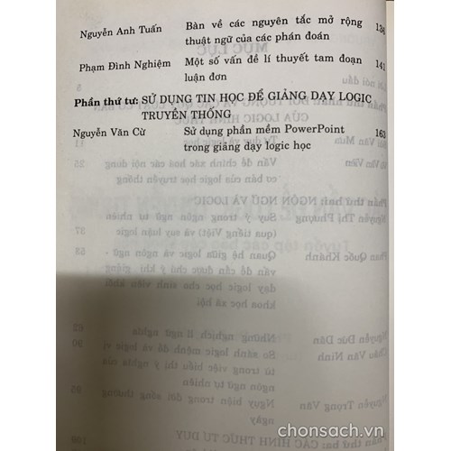 Các vấn đề logic truyền thống (quyển 1)