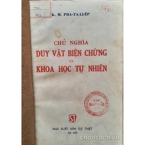 Chủ nghĩa duy vật biện chứng và khoa học tự nhiên 