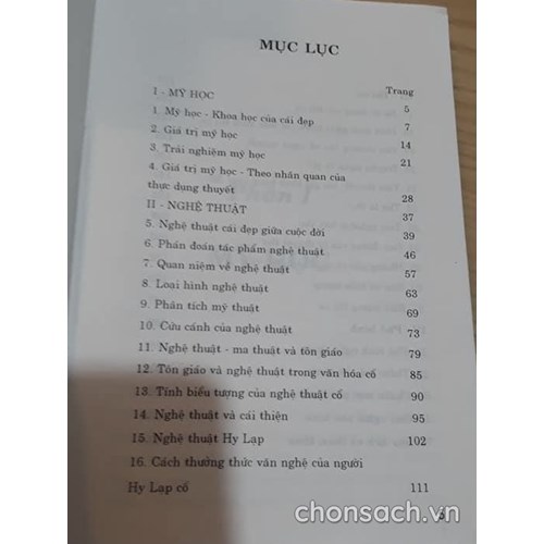Cẩm nang mỹ học nghệ thuật thi ca phê bình 