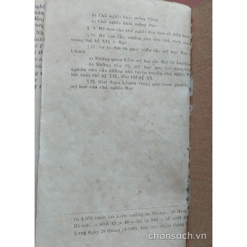Nguyên lý mỹ học Mác-Lê nin (Phần I)