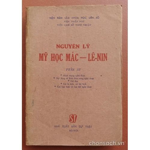 Nguyên lý mỹ học Mác-Lê nin (Phần III)